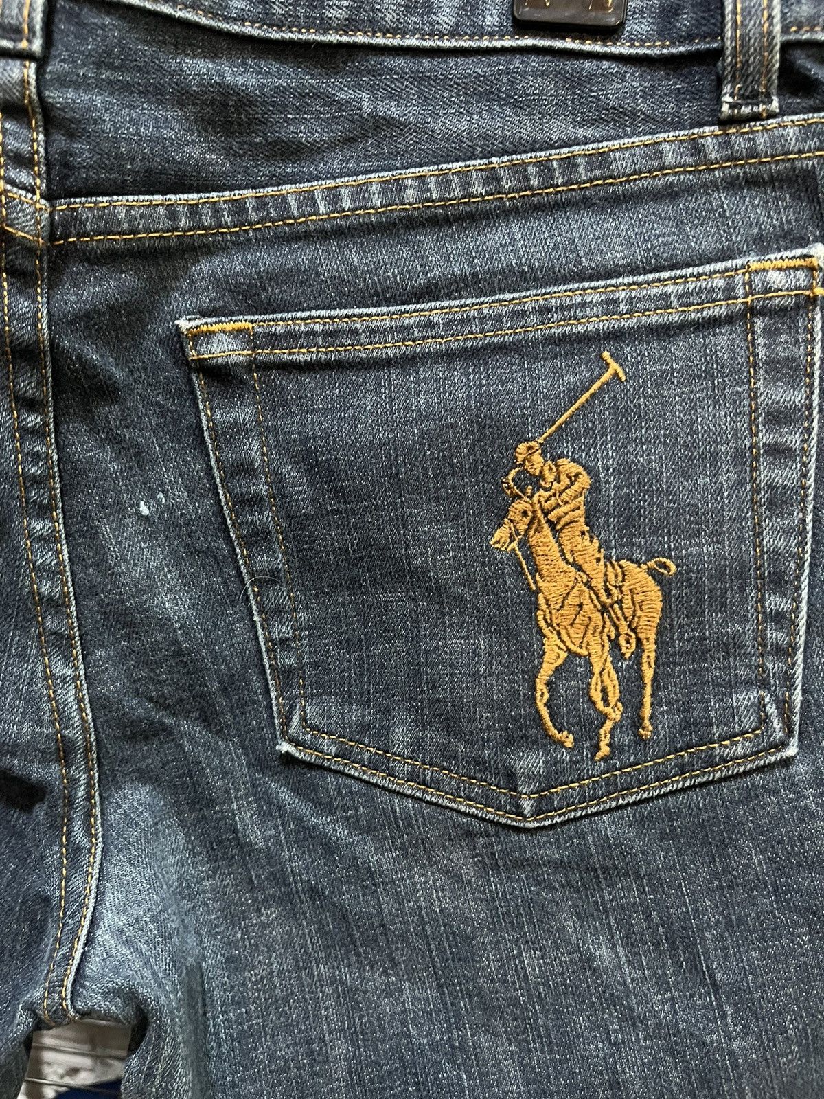 Polo Ralph Lauren Ralph Lauren Pony Denim Shorts Low Waist Size 29" - 3 Thumbnail