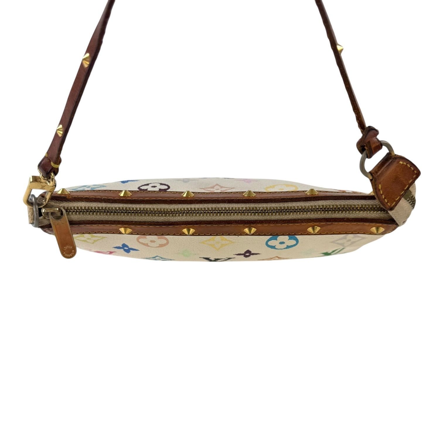 Louis Vuitton Louis Vuitton Murakami Multicolor Studded Pochette Bag Size ONE SIZE - 6 Thumbnail