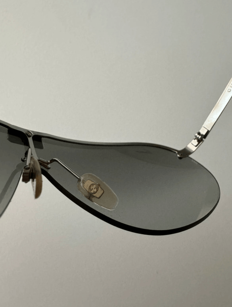 Gucci × Tom Ford × Vintage Gucci Sunglasses GG1853 Aviator Shield Sport Bike Vintage Size ONE SIZE - 5 Thumbnail