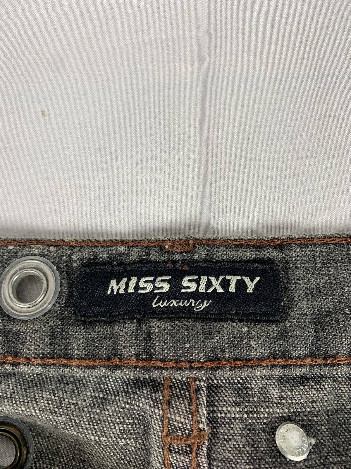 Miss Sixty Miss Sixty Studded Eyelete Splatter Bootcut Jeans Pants Size 31" - 11 Thumbnail