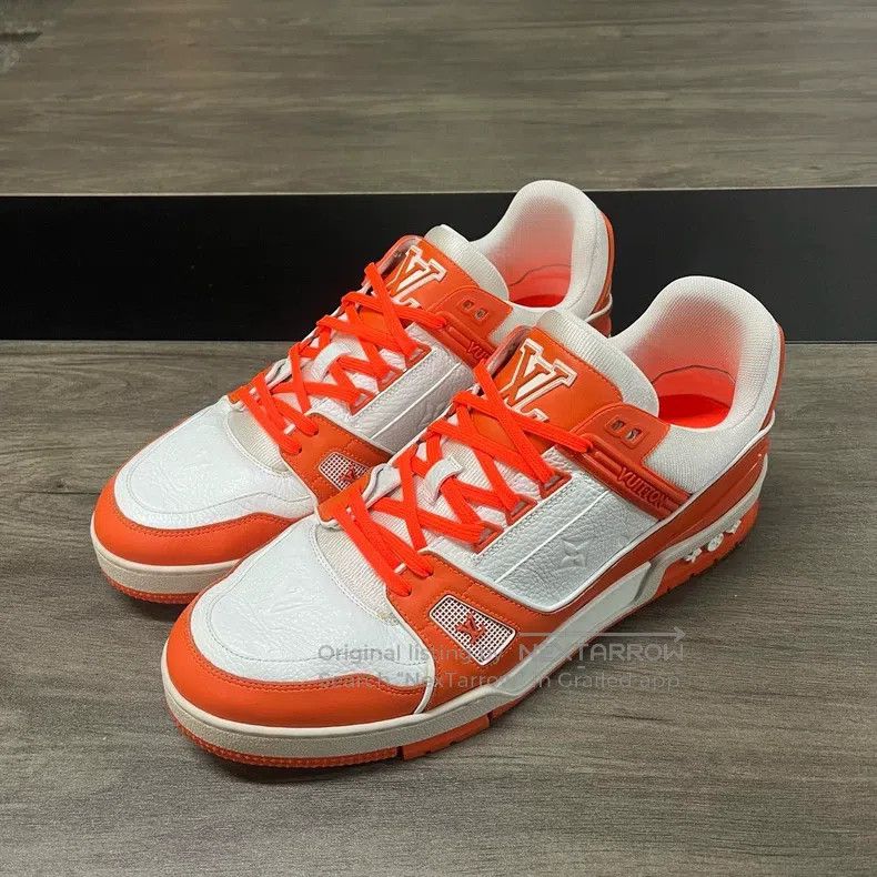 Louis Vuitton Louis Vuitton White orange shoes Size US 9 / EU 42 - 1 Thumbnail