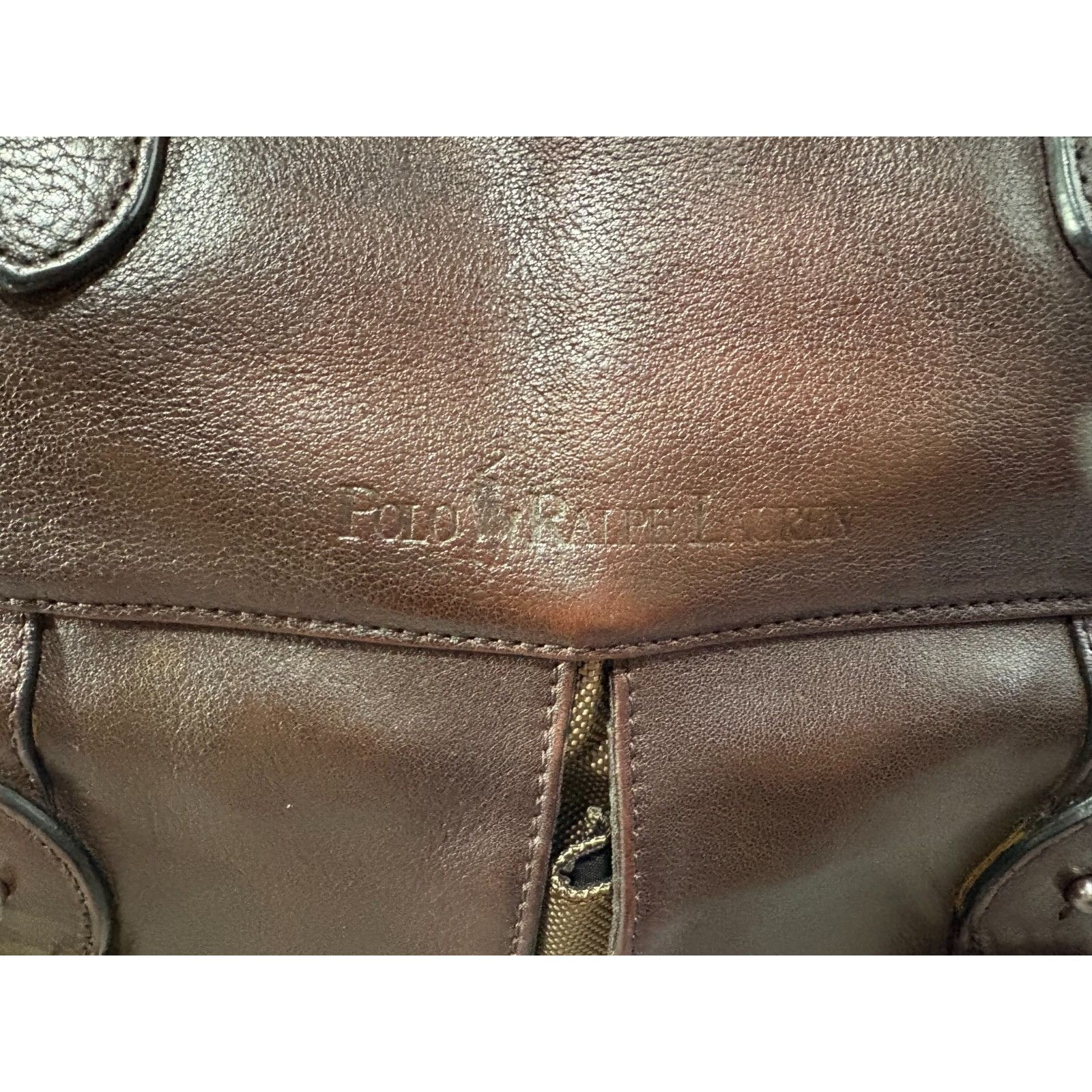 Polo Ralph Lauren Polo Ralph Lauren Leather Canvas Heritage Logo Messenger Lap Size ONE SIZE - 10 Thumbnail