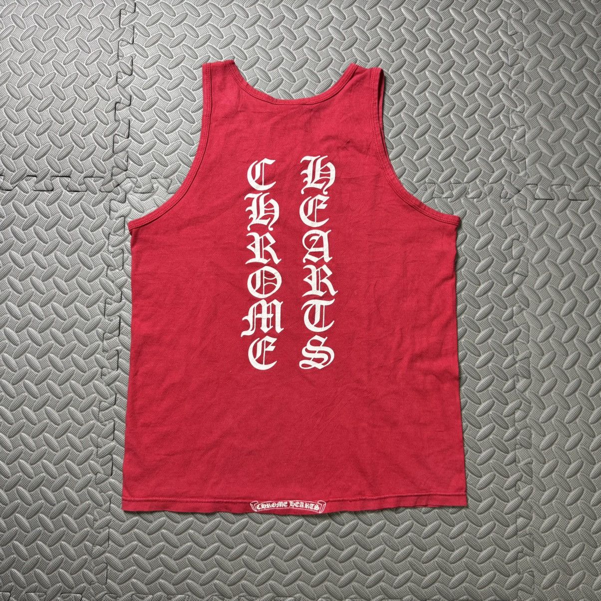 Chrome Hearts 💥 RARE! 90s VERTICAL SCRIPT CHROME TANK Size US S / EU 44-46 / 1 - 3 Thumbnail