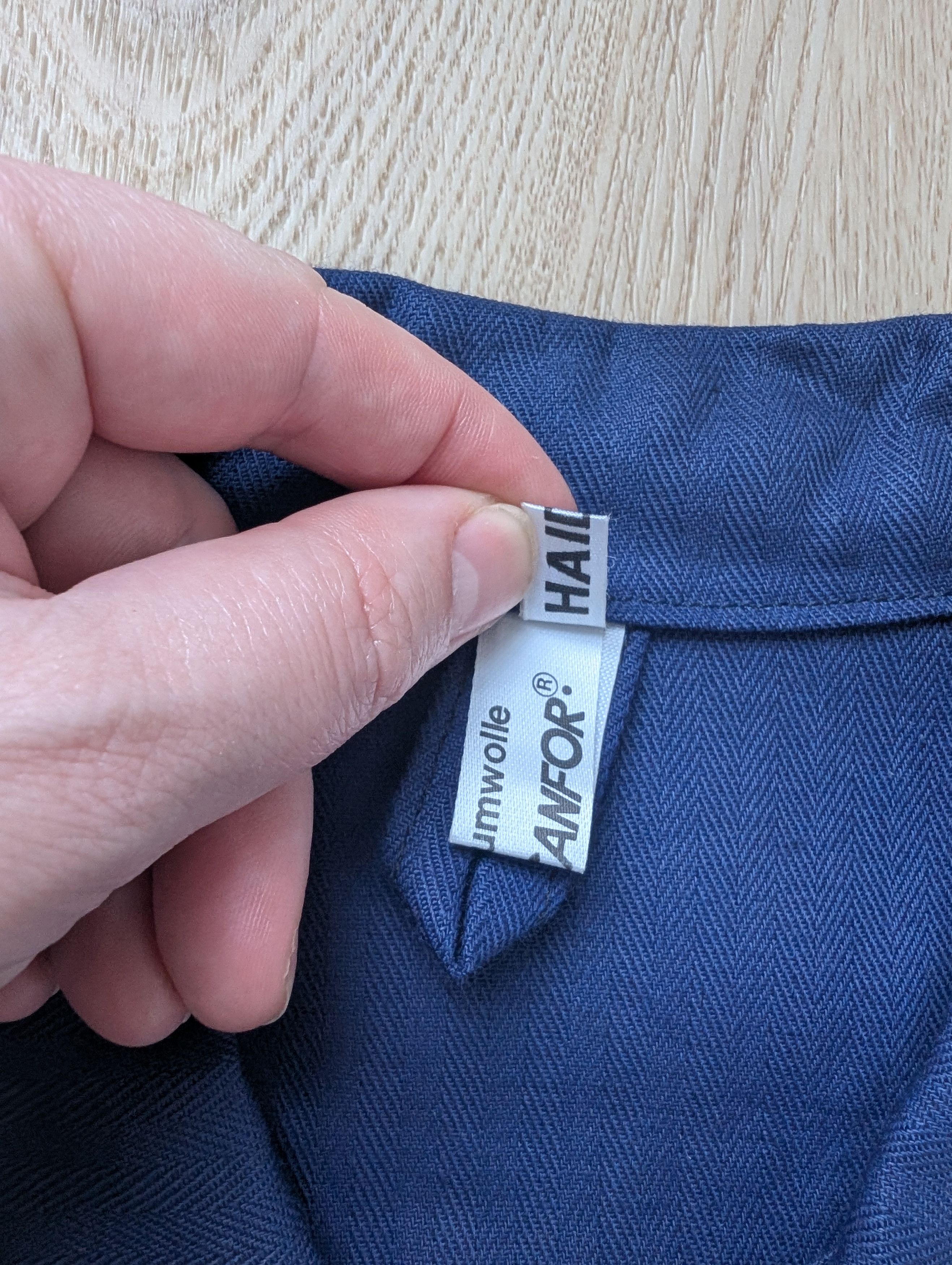 Vintage VTG sanfor moleskin blue jacket workwear French chore coat Size US M / EU 48-50 / 2 - 8 Thumbnail