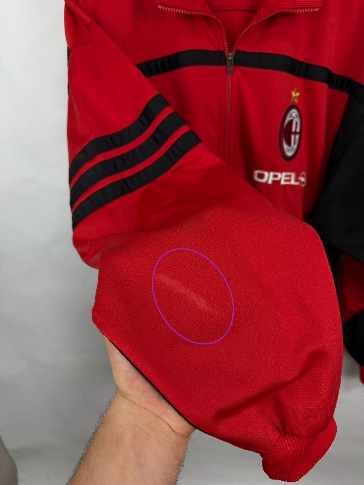Adidas 🇮🇹 Vintage Y2K Adidas Ac Milan Opel Tracksuit Retro Rare Hype Size US L / EU 52-54 / 3 - 18 Thumbnail