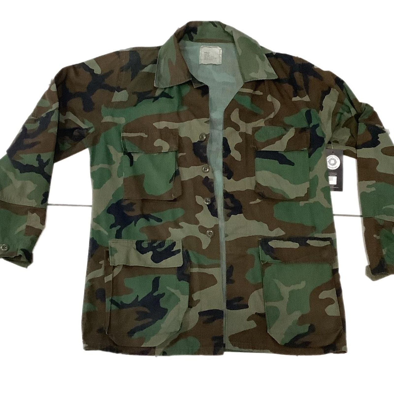Vintage 90s Military Camouflage Button up jacket Size US M / EU 48-50 / 2 - 1 Thumbnail