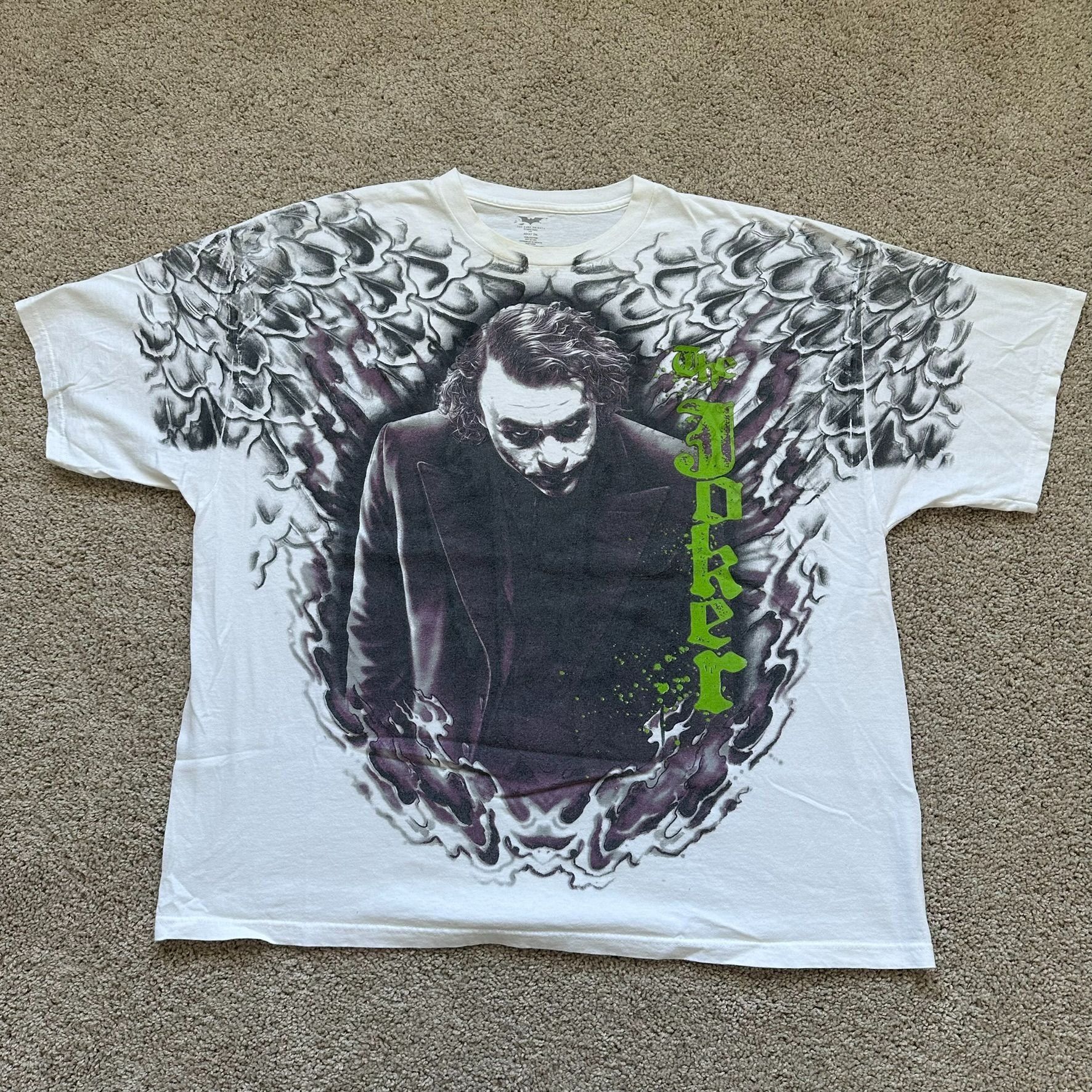 DC Comics Vintage Y2K Dark Knight Joker AOP T-Shirt All Over Print Hea Size US XXL / EU 58 / 5 - 5 Thumbnail