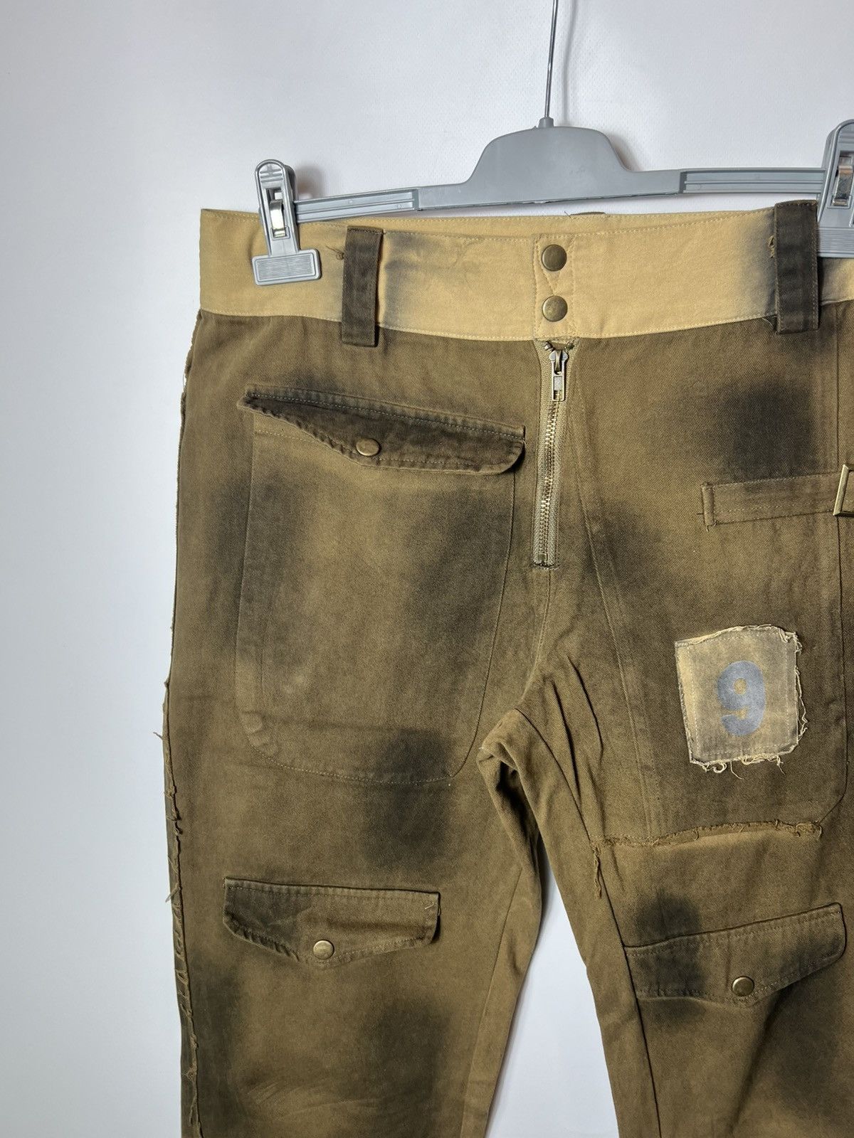 Japanese Brand Vintage streetwear y2k distressed Avant Garde pants Size US 34 / EU 50 - 3 Thumbnail