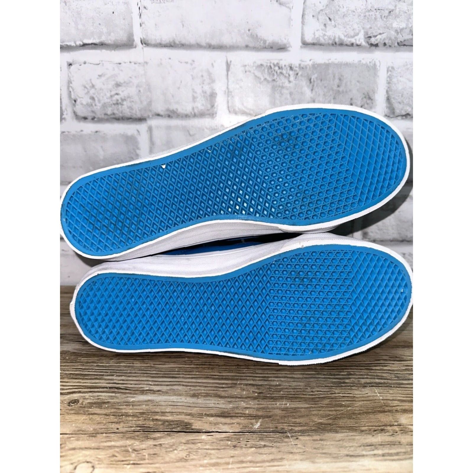 Vans VANS Slim Classics High Top Shoes Unisex Adults 5.5 7 Blue Sneaker Mens Womens Size M / US 6-8 / IT 42-44 - 5 Thumbnail