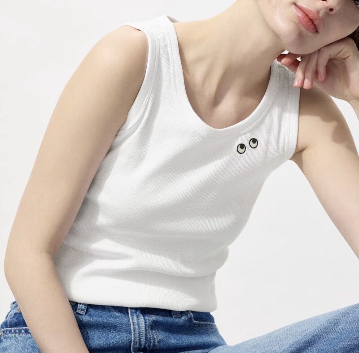 Anya Hindmarch Anya Hindmarch Googly Eyes Tank Size L / US 10 / IT 46 - 1 Thumbnail
