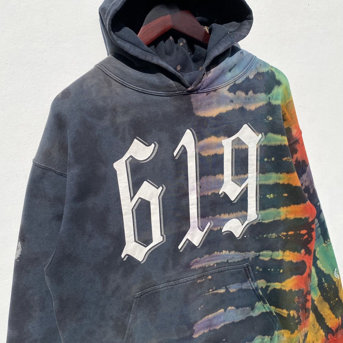 WWE Vintage 2003 Rey Mysterio 619 WWE Hoodie Tie Dye SunFaded Size US M / EU 48-50 / 2 - 9 Thumbnail