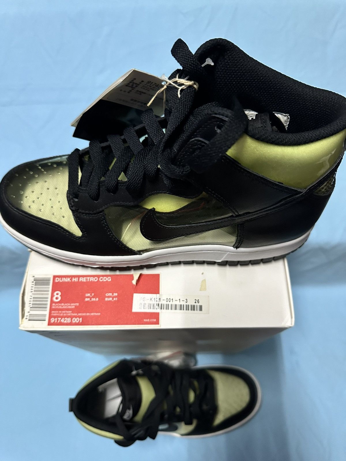 Comme des Garcons × Nike Nike Dunk Hi Retro CDG Size US 8 / EU 41 - 3 Thumbnail