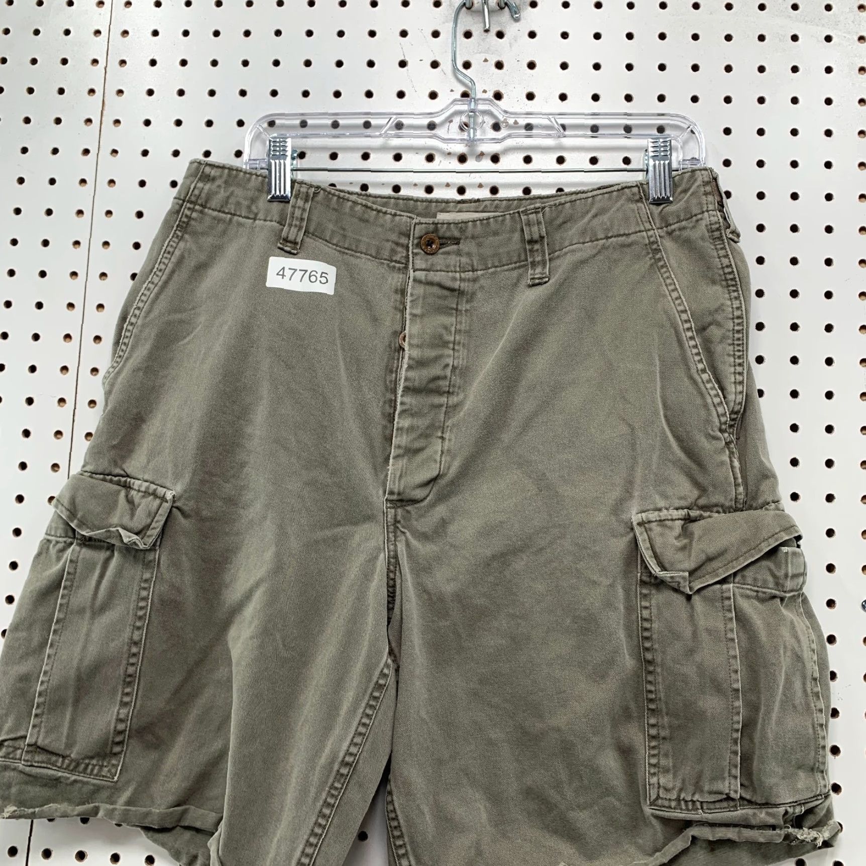 J.Crew J.CREW Military Cargo Shorts Mens 32x10 Green Distressed 100% Cotton Raw Hem - Cargo Shorts - Men - Green - 32x10 Size US 32 / EU 48 - 4 Thumbnail
