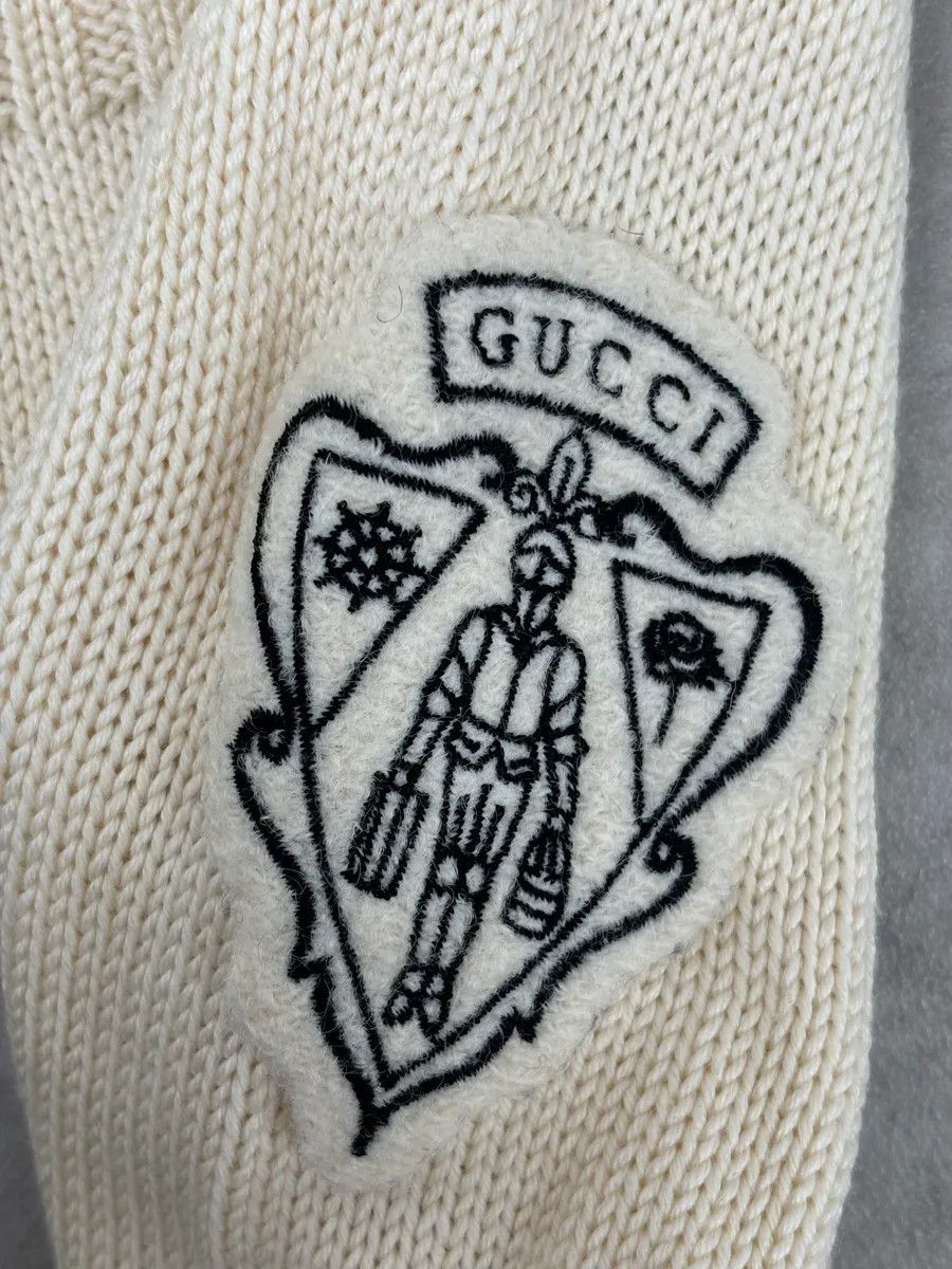 Gucci Gucci Wool Creamy White Signature Turtleneck Size US M / EU 48-50 / 2 - 9 Thumbnail