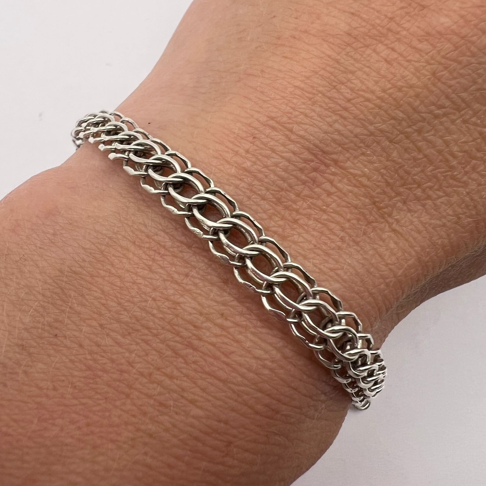 Sterling Silver Vintage 925 Sterling Silver Bracelet Jewelry 7.3g Size ONE SIZE - 6 Thumbnail