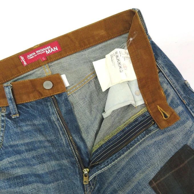 Junya Watanabe Denim Zipper Wide Pattern Patch Work Pants Cotton Indigo Size US 32 / EU 48 - 7 Thumbnail