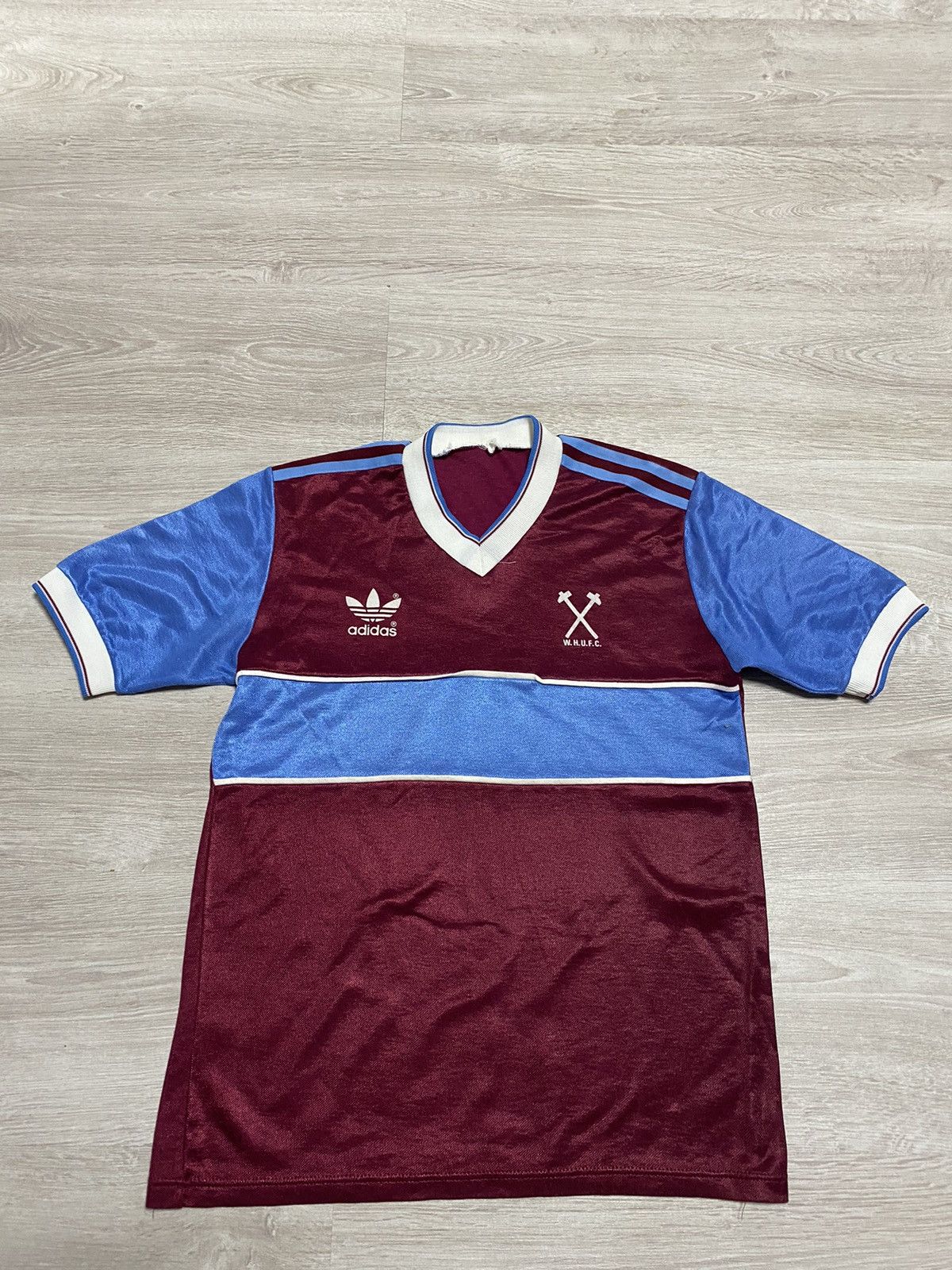 Adidas Ultra Rare Original West Ham United 1983/1984/1985 Adidas Size US S / EU 44-46 / 1 - 1 Thumbnail