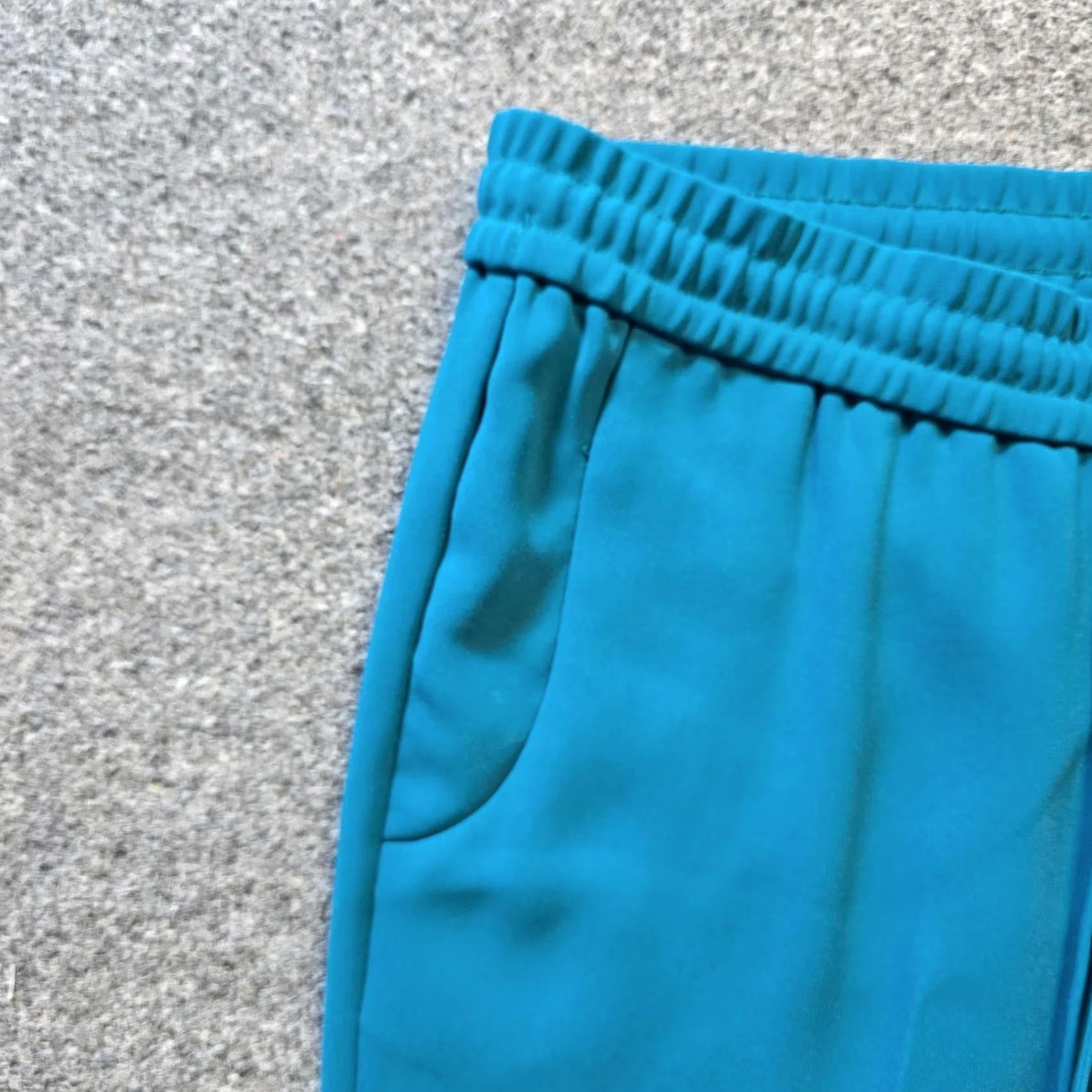 J.Crew J.CREW Pants Womens Size 4 Blue Green Tapered Pull On Pockets Career Capsule Dress Pants Size 27" / US 4 / IT 40 - 3 Thumbnail