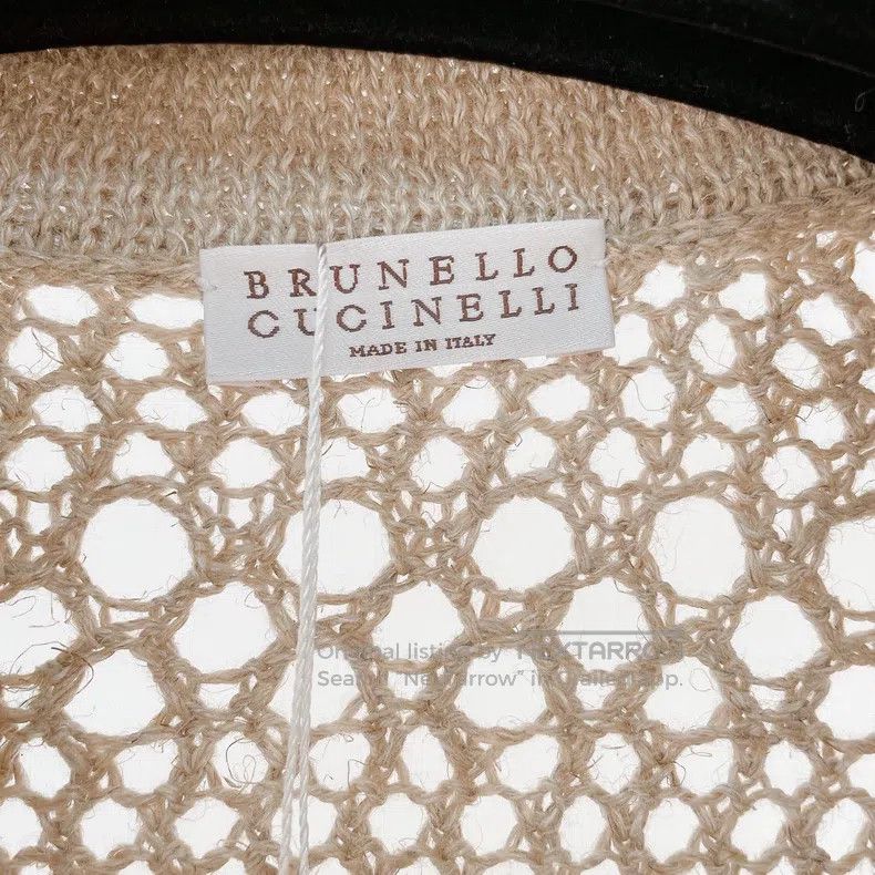 Brunello Cucinelli Brunello Cucinelli Hollow-out woven long coat Size XS / US 0-2 / IT 36-38 - 5 Thumbnail