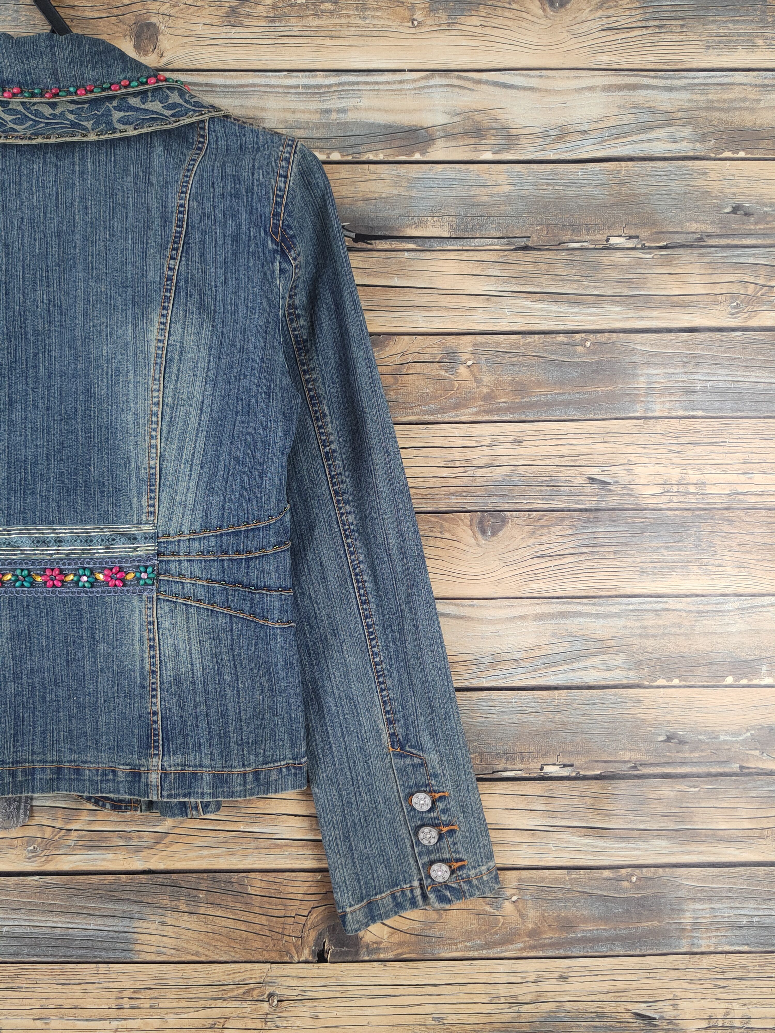 Japanese Brand Japanese Brand Blue Distressed Denim jacket #W2249 Size M / US 6-8 / IT 42-44 - 9 Thumbnail
