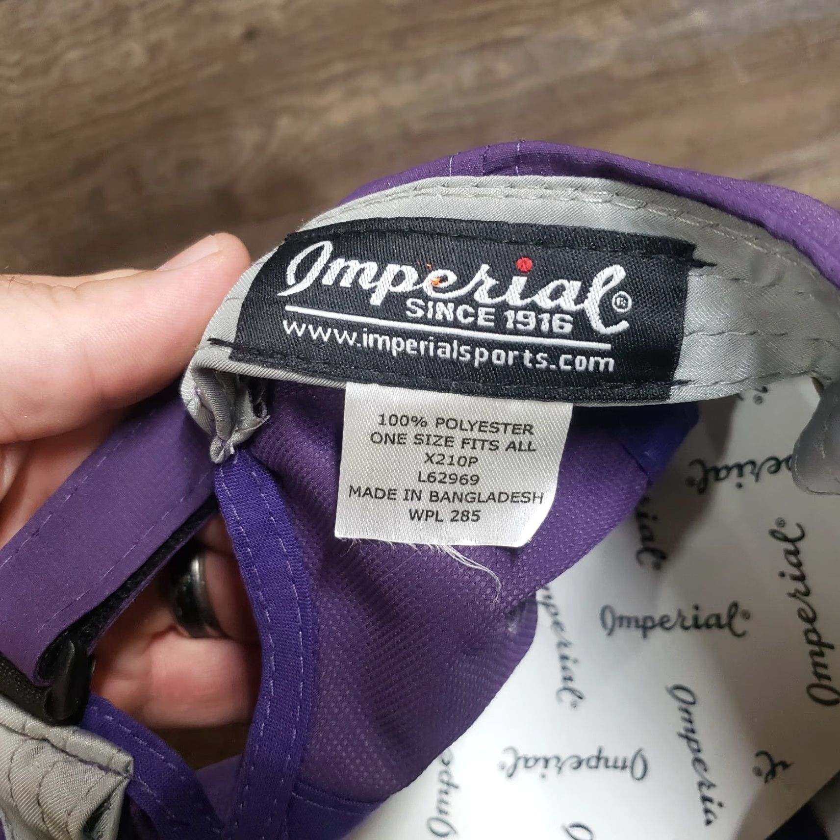 Vintage Scott Robertson Memorial Golf Purple Hat Cap Adult Adjustable Hat Purple Adult Adjustable Men Baseball Cap Size ONE SIZE - 6 Thumbnail