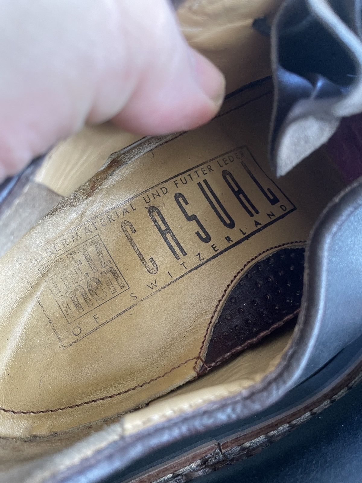 Other VINTAGE FRETZ MEN SWITZERLAND LEATHER PARABOOT SHOES Size US 8 / EU 41 - 6 Thumbnail
