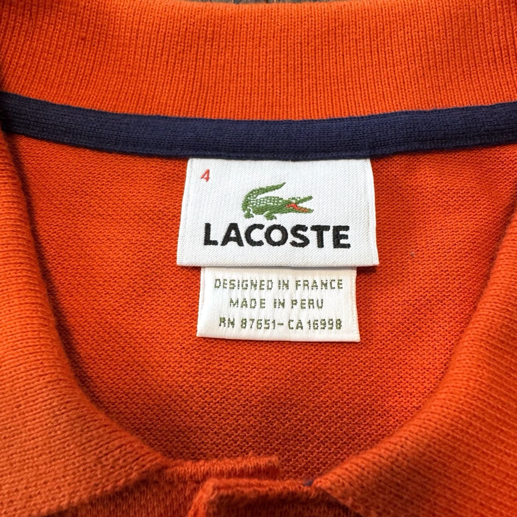 Lacoste Lacoste Polo Shirt Men Size 4 Orange Green Crocodile Sport Regular Short Sleeve Size US S / EU 44-46 / 1 - 3 Thumbnail
