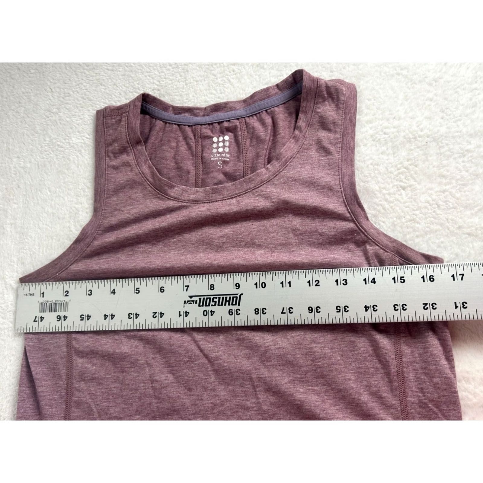 Vintage Title Nine Womens Purple Heathered Sleeveless Tank Top Small Activewear Stretch Size S / US 4 / IT 40 - 6 Thumbnail