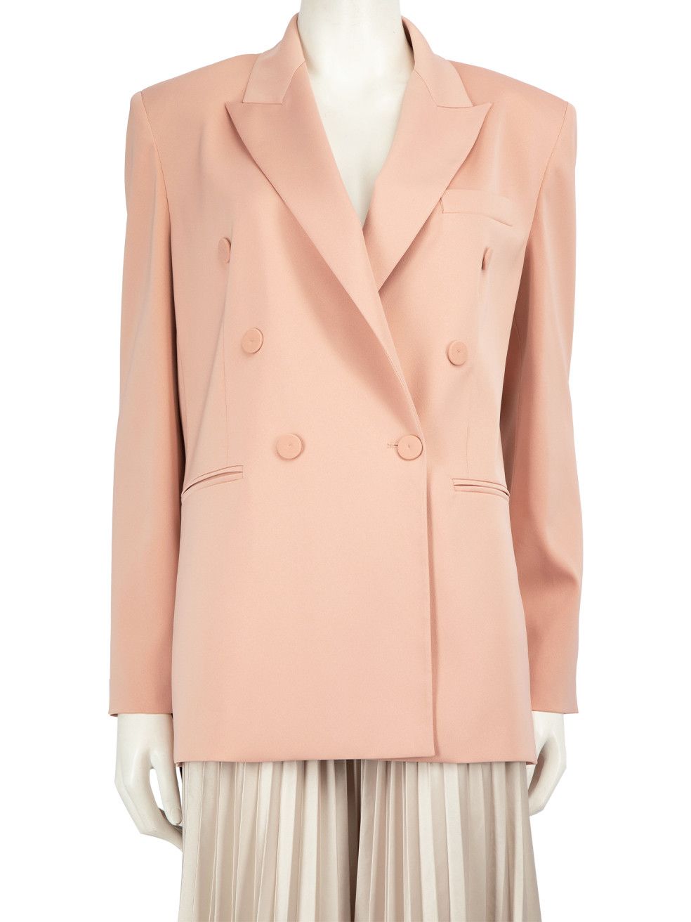 image of Pinko Pink Elegante Giacca Double Breasted Blazer, Women's (Size Medium)