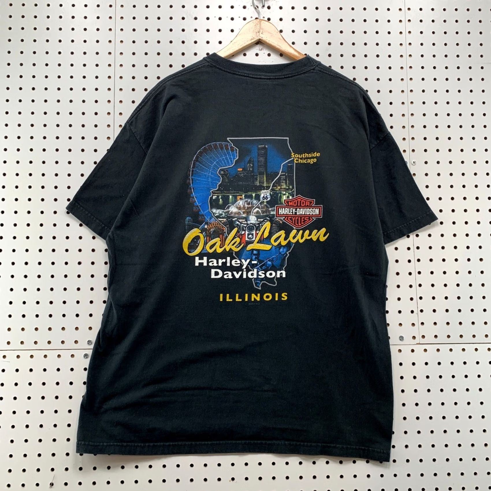 Harley Davidson VINTAGE Harley Davidson Shirt Mens XL Engine Oaklawn Graphic Motorcycle 90s Size US XL / EU 56 / 4 - 2 Thumbnail
