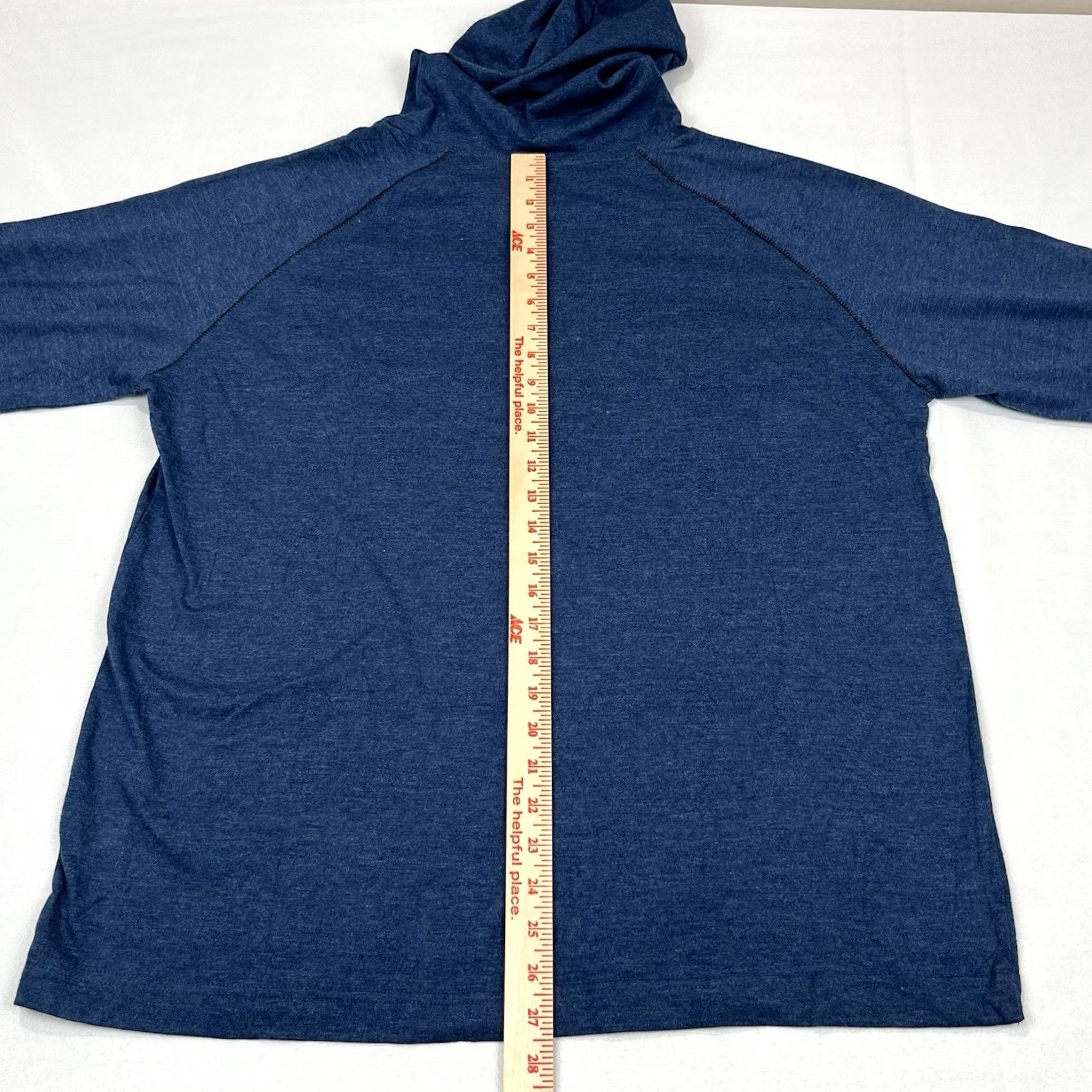 Vintage RAW Logo Lightweight Pullover Hoodie Men XL Blue Size US XL / EU 56 / 4 - 5 Thumbnail