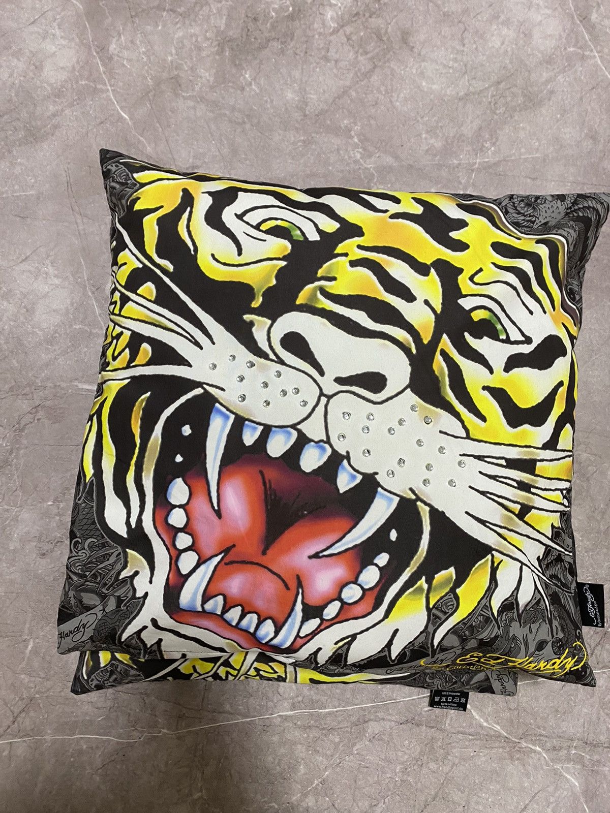 Ed Hardy Vintage Y2K Ed Hardy by Christian Audigier Two Pillow Rare Size ONE SIZE - 6 Thumbnail