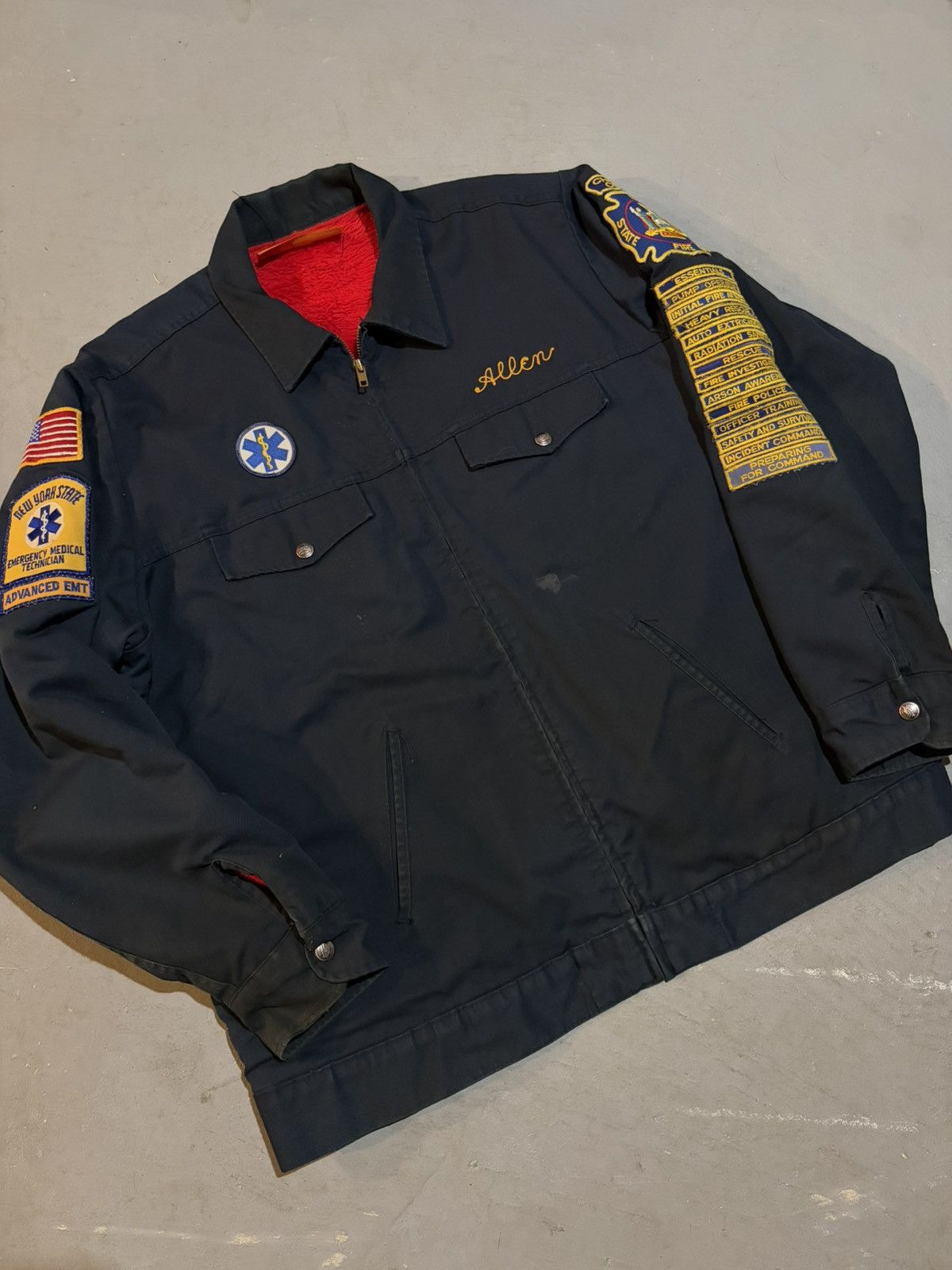 Dickies Beautiful 80s True Vintage Setlowear Dickies Fireman Jacket Size US XL / EU 56 / 4 - 2 Thumbnail