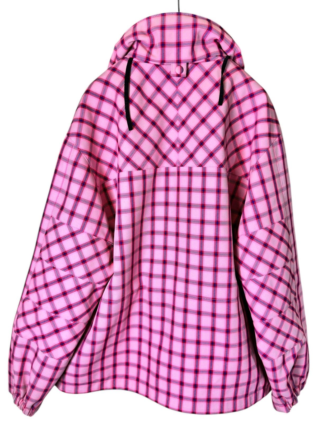 Versace Versace pink check jacket with hidden hood – size M Size US M / EU 48-50 / 2 - 2 Thumbnail