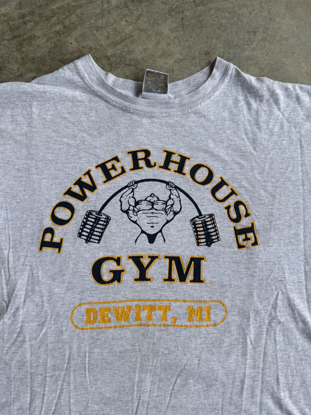 Vintage *RARE* VINTAGE 90s POWERHOUSE GYM TEE DORIAN YATES Size US XXL / EU 58 / 5 - 3 Thumbnail
