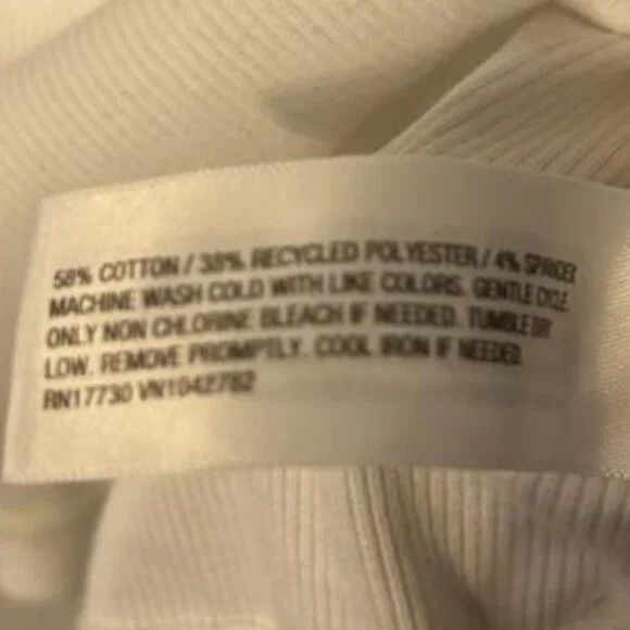 Other Universal Thread White Ribbed Tank Top Size XL / US 12-14 / IT 48-50 - 3 Thumbnail