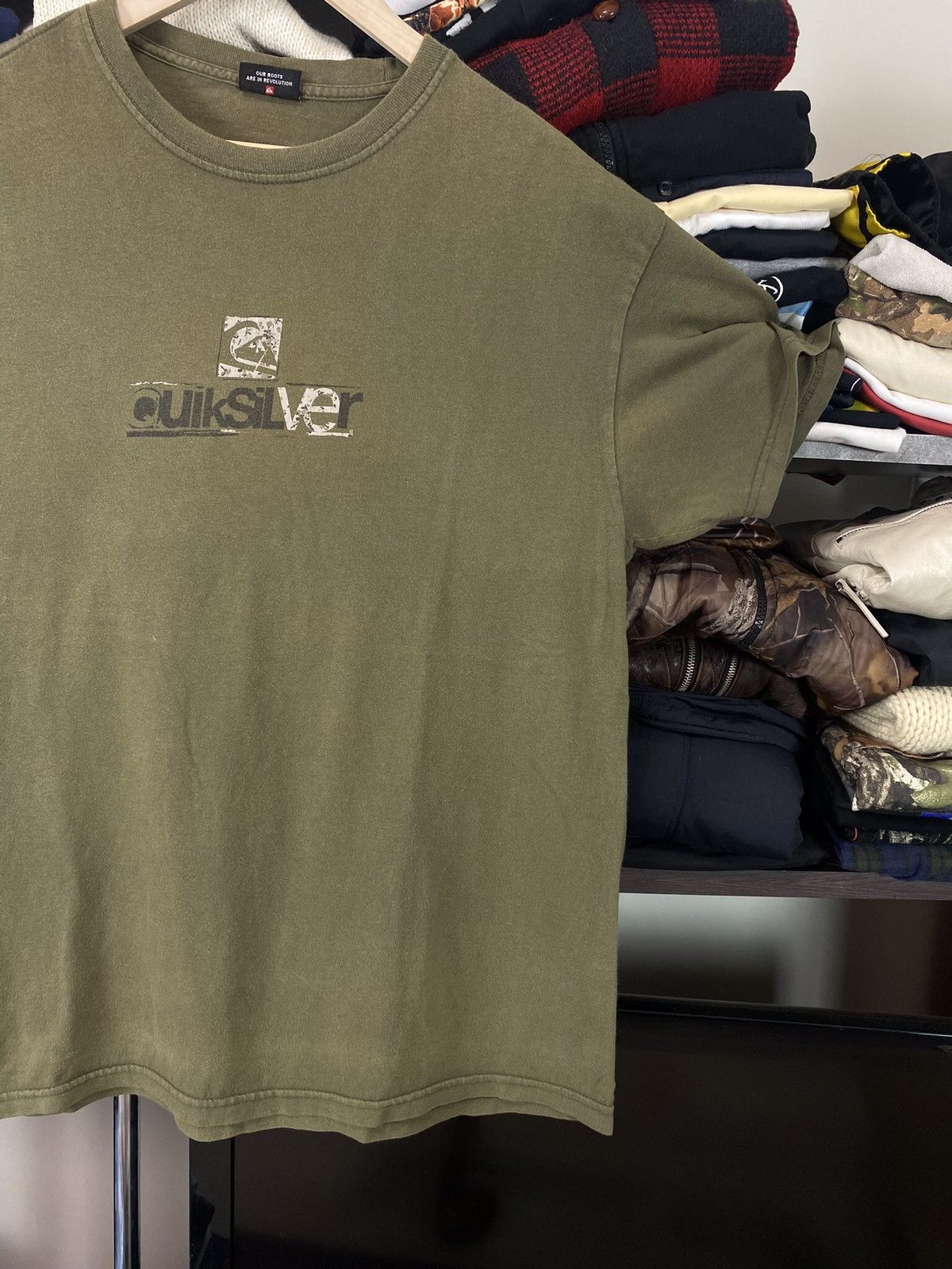 Quiksilver × Vintage Vintage Quiksilver Big Logo TEE Size US L / EU 52-54 / 3 - 5 Thumbnail