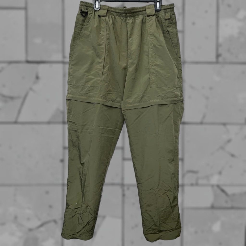 Vintage Pflueger Gold Medalist Green Convertible Pants Mens Size L Size US 33 - 1 Thumbnail