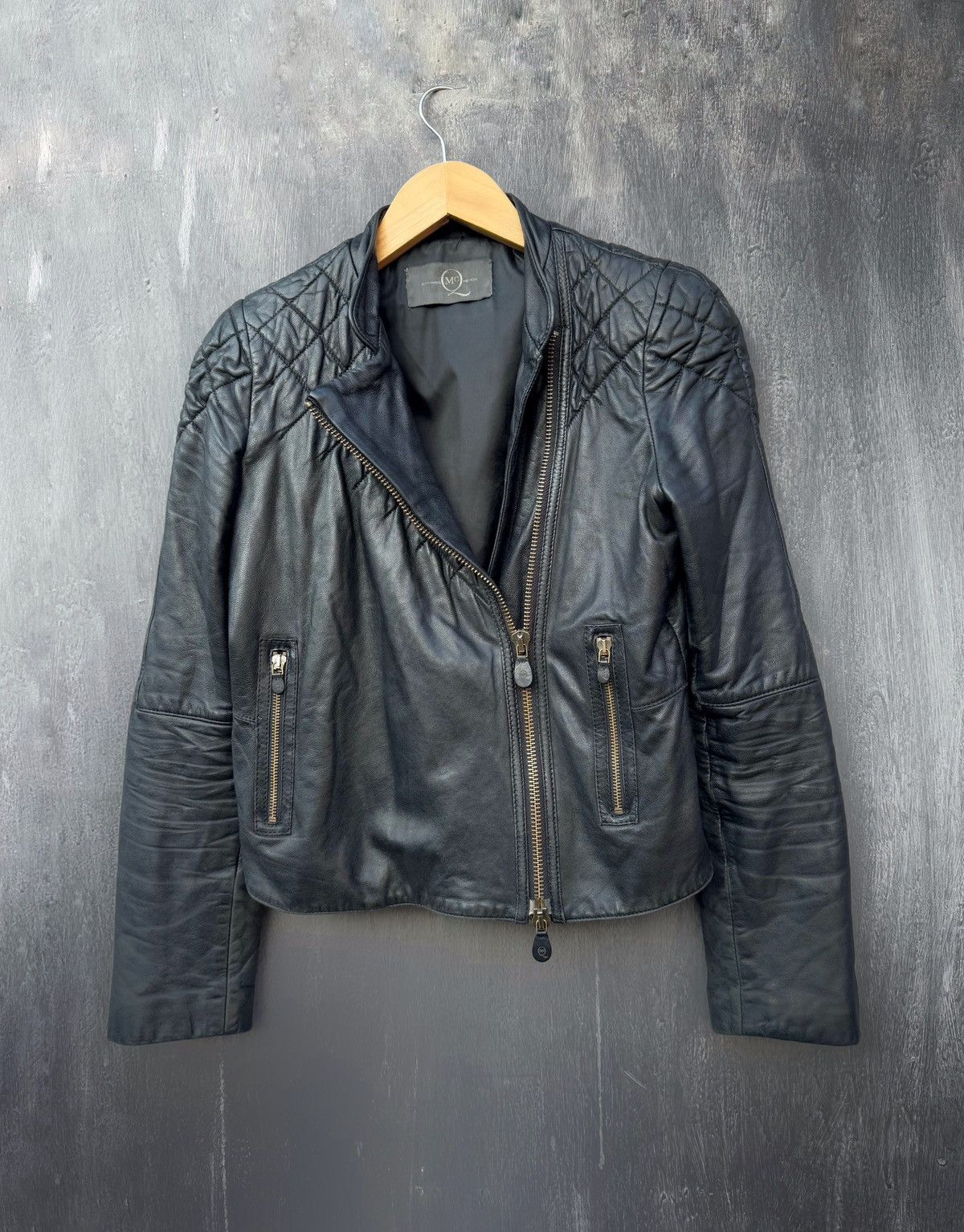 Alexander McQueen Alexander McQueen Leather Quilted Biker Jacket Size 42 Size M / US 6-8 / IT 42-44 - 1 Thumbnail