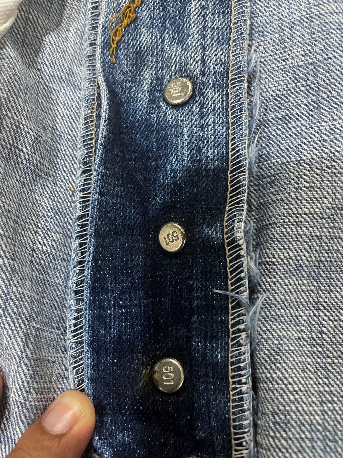 Levi's × Vintage Very Rare Vintage Levi’s 501 Big E Selvedge All Around Size US 34 / EU 50 - 12 Thumbnail