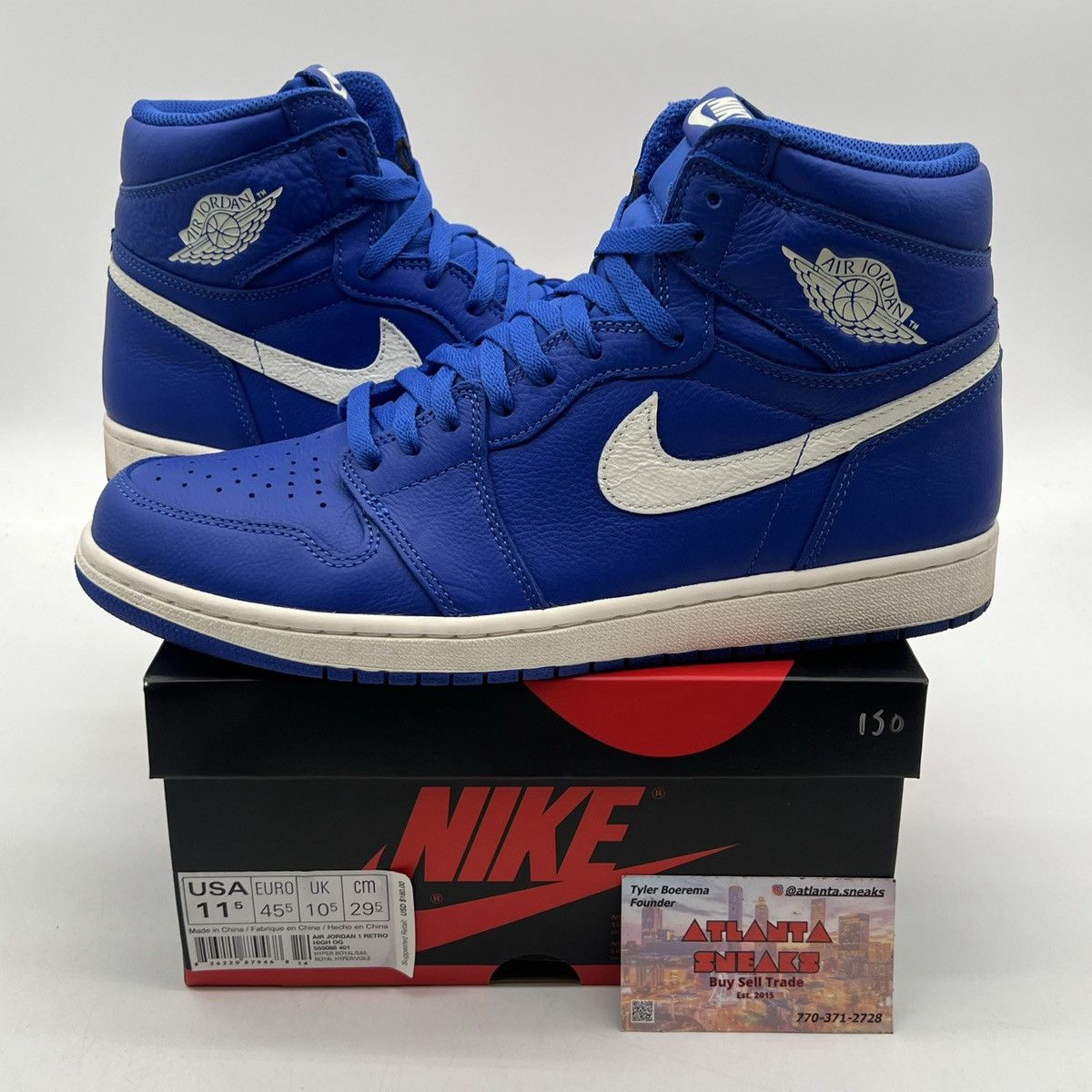 Nike Air Jordan 1 High hyper royal Size US 11.5 / EU 44-45 - 1 Thumbnail