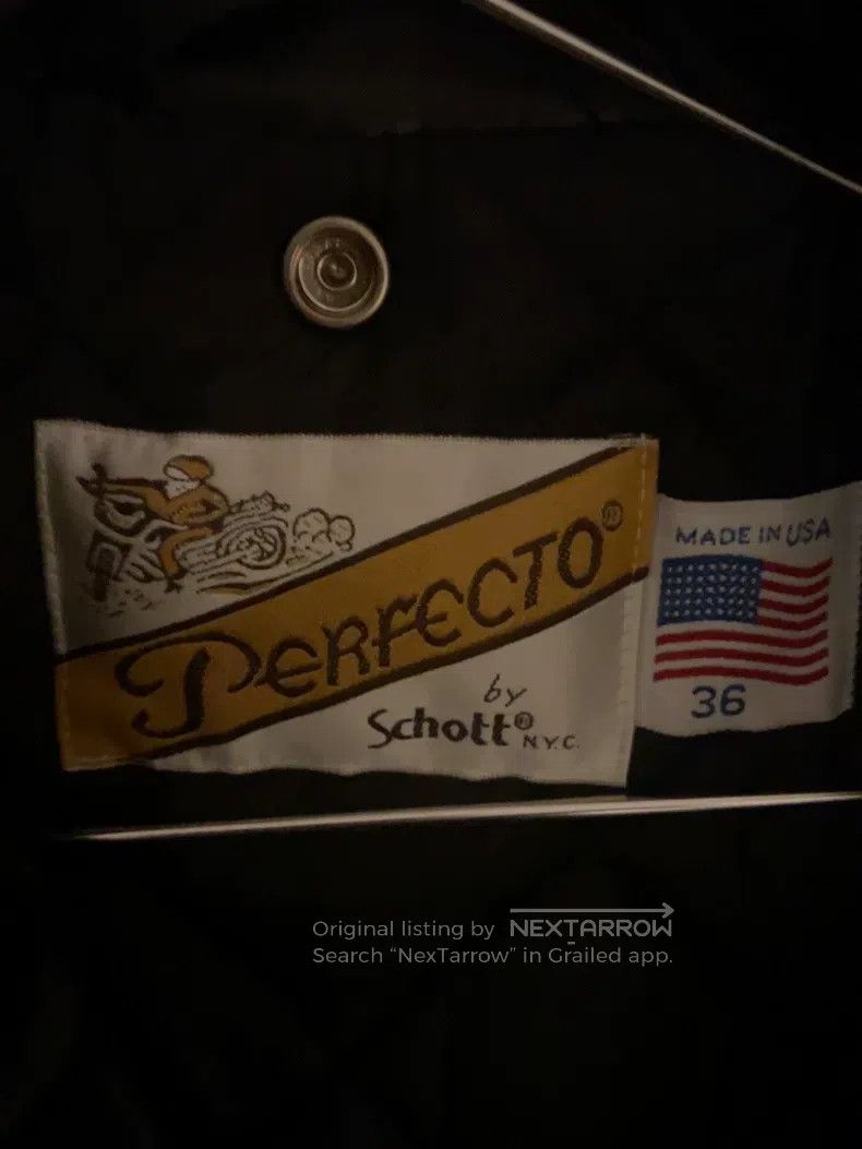 Schott Schott NYC 618 Classic Motorcycle Leather Jacket Size US XXS / EU 40 - 3 Thumbnail