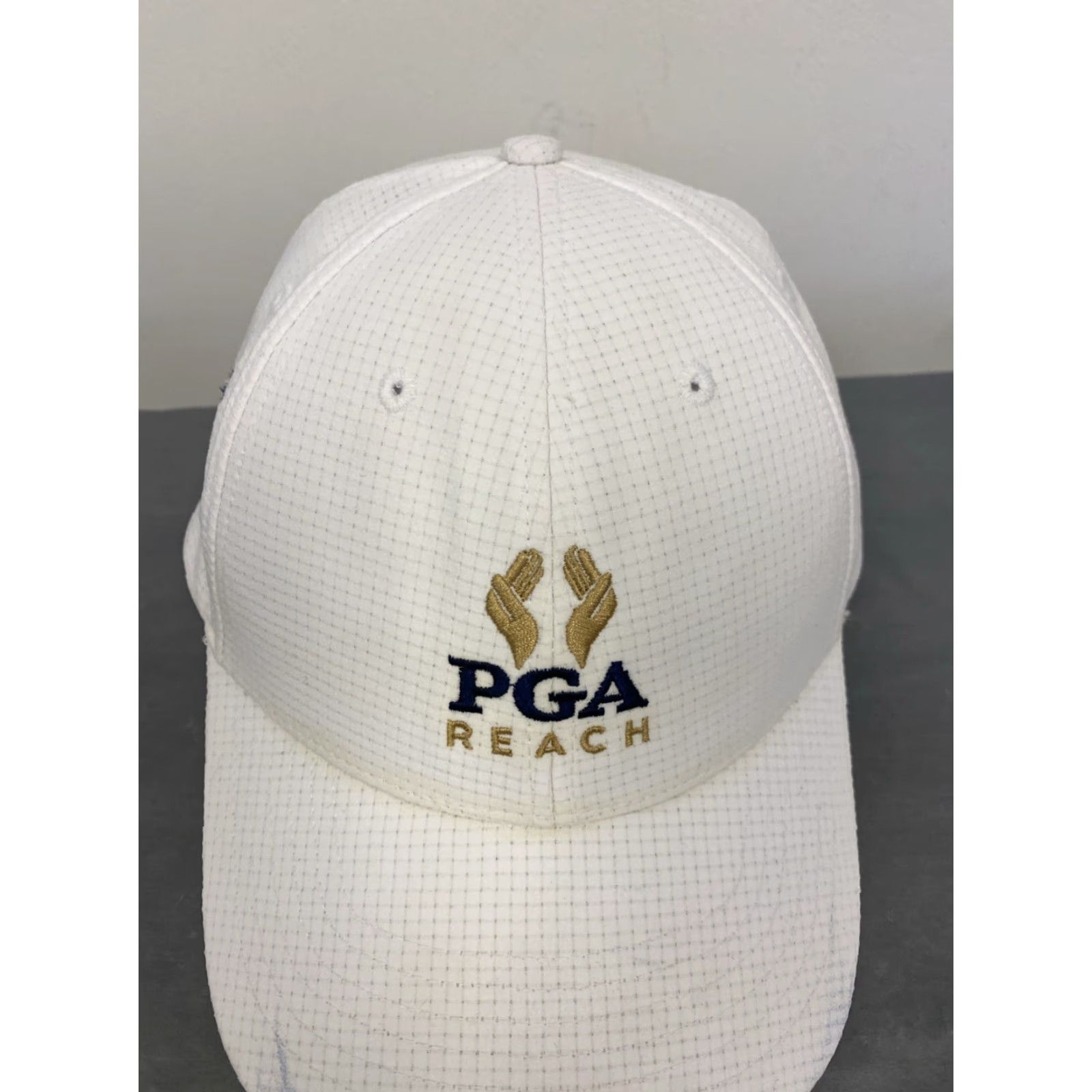 Logo 7 VINTAGE PGA TOUR Apparel Golf Hat Baseball Cap Unisex Adults White Gold Adjustable 80s 90s Sports Size ONE SIZE - 2 Thumbnail