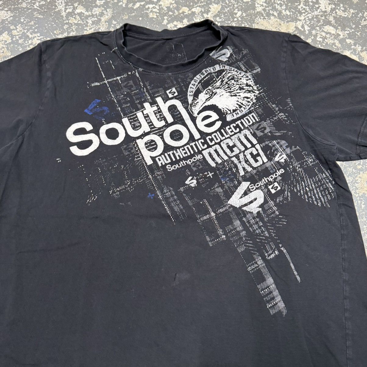 Affliction Vintage South Pole Black Y2K Grunt Grunge Tshirt Size US L / EU 52-54 / 3 - 10 Thumbnail