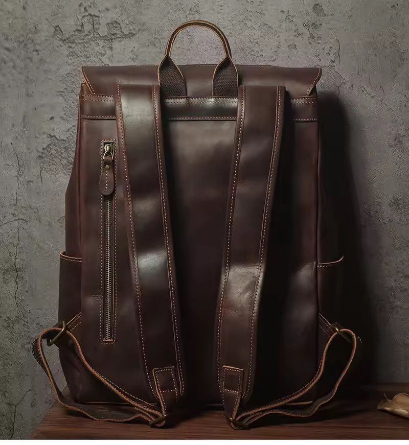 Genuine Leather Genuine Leather Backpack Size ONE SIZE - 2 Thumbnail