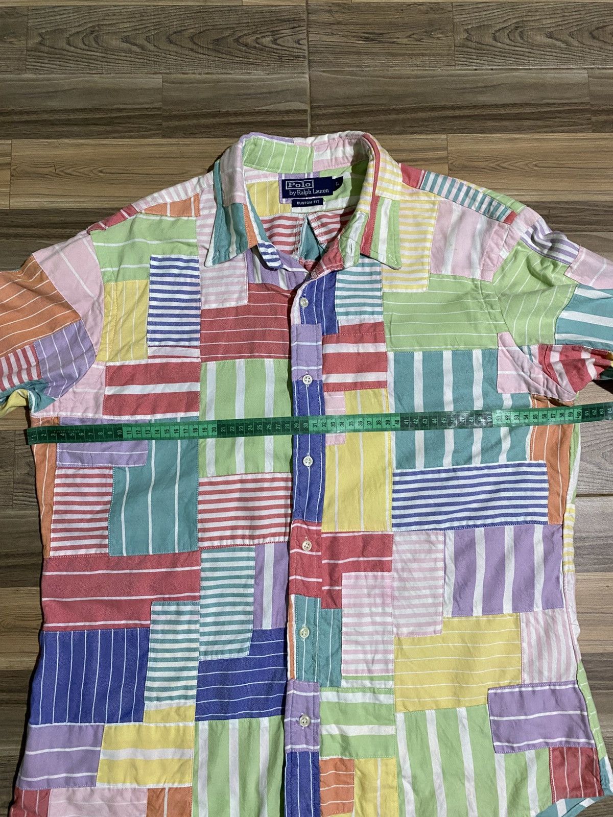 Polo Ralph Lauren POLO RALPH LAUREN PATCHWORK SHIRT 3/4 SLEEVE Size US L / EU 52-54 / 3 - 10 Thumbnail