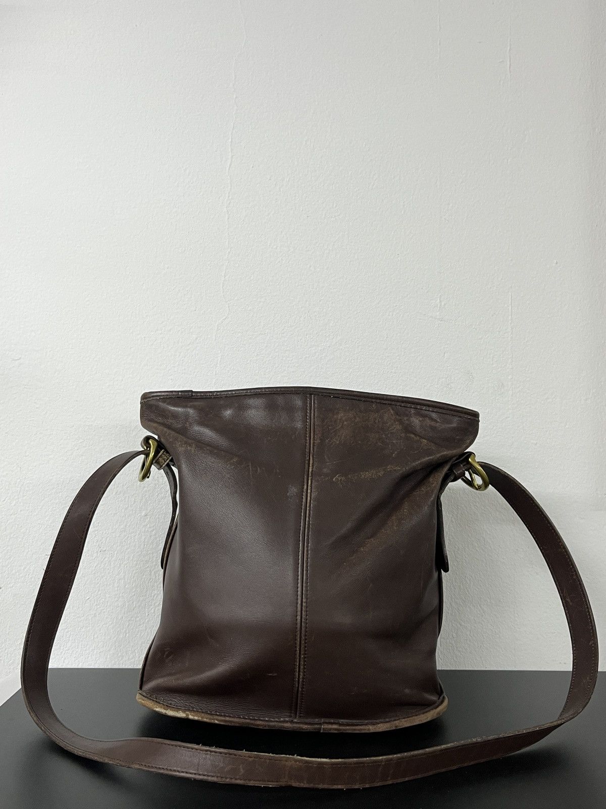 Coach Coach Vintage Tanned Patina Cowhide Leather Bucket Bag Size ONE SIZE - 17 Thumbnail