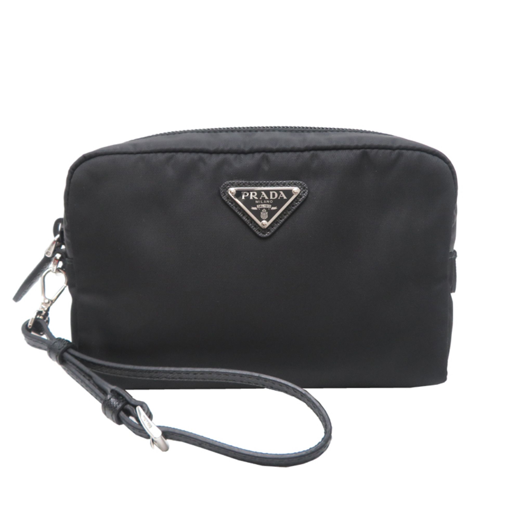 Prada Prada Re-Nylon Women's/Men's Pouch 1NS021 Nylon Black Size ONE SIZE - 1 Thumbnail