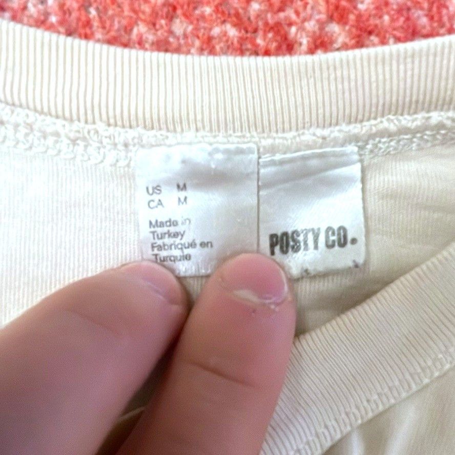 POST&CO vitnage destressed Posty Co White Graphic T-Shirt - Dark bat Size US M / EU 48-50 / 2 - 2 Thumbnail
