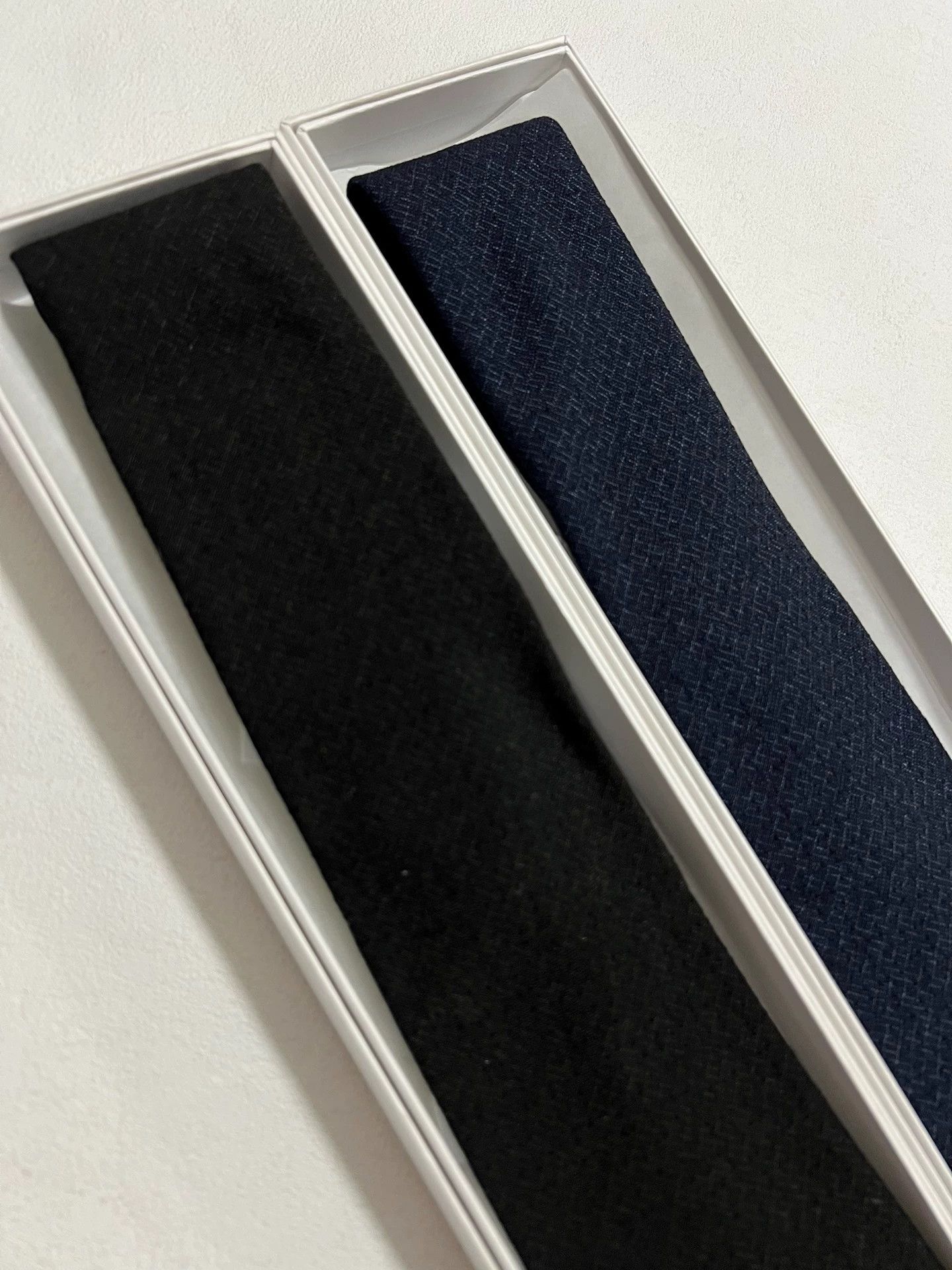 Vintage VISVIM 24SS Necktie Navy Wool/Linen/Silk Irr Cross Size ONE SIZE - 7 Thumbnail